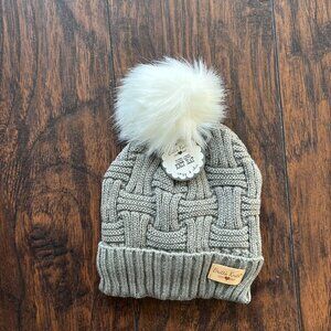 Britt's Knits, Grey Plush Hat
